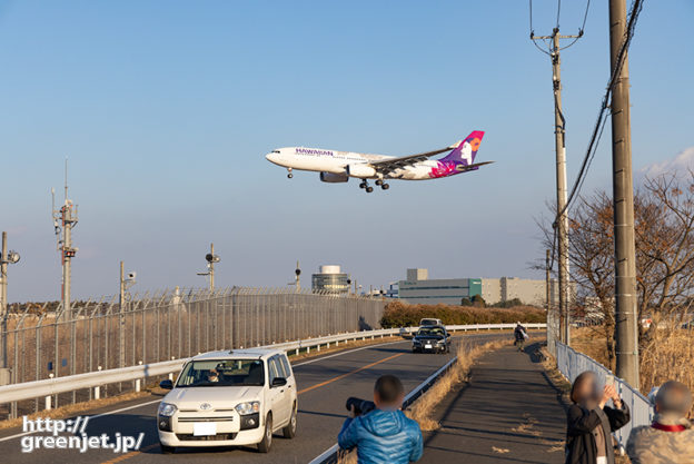 成田で飛行機～Aランでハワイアン