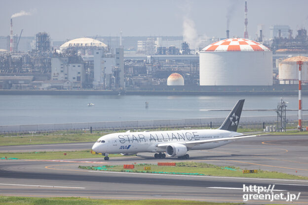 羽田で飛行機～赤白ドームとスタアラ