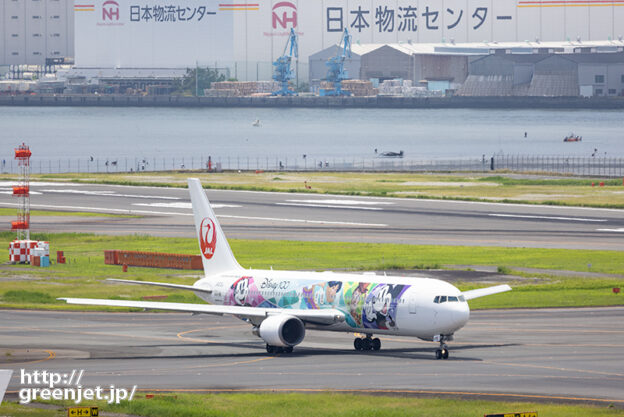 羽田で飛行機～ディズニージェットが美しい