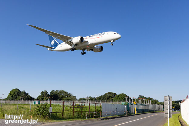 成田で飛行機～インディアンを尾翼に据えて