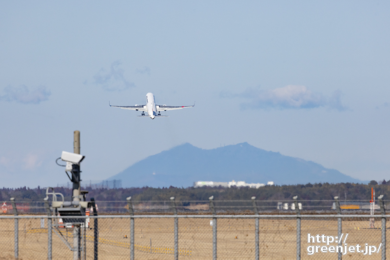 成田で飛行機～筑波山と絡めたのはB737