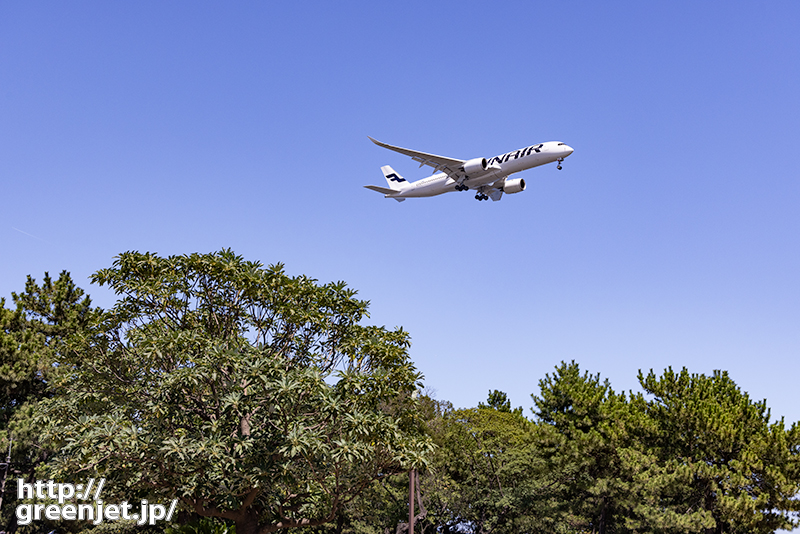 羽田で飛行機～城南島の端からフィンを狙う
