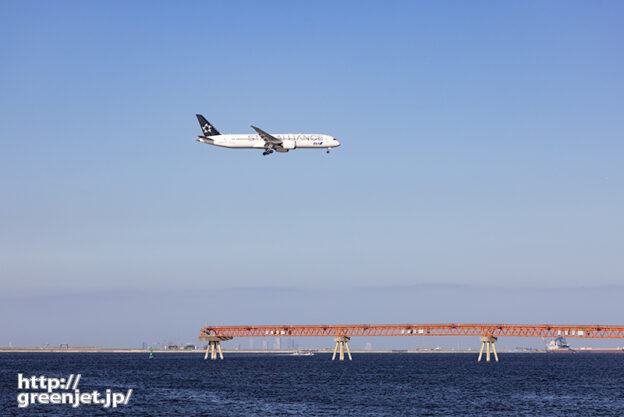 羽田で飛行機～スタアラのB787