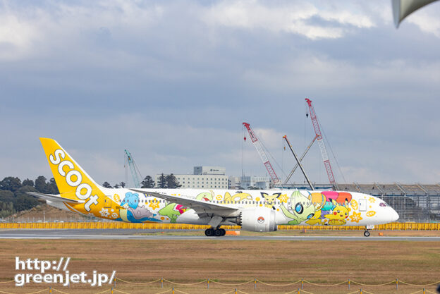 成田で飛行機～ゲジでスクートのポケモン！