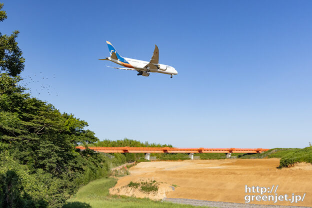 成田で飛行機～後方から切取るエアジャパン