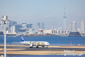 羽田で飛行機～スカイツリーとANAポケモン